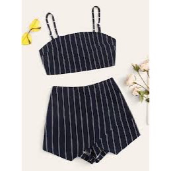 SHEIN Dresses & Skirts - ✨SHEIN STRIPED TWO-PIECE OUTFIT✨